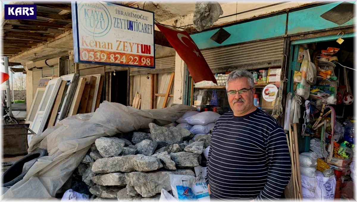 Kağızman kaya tuzuna ilgi artıyor