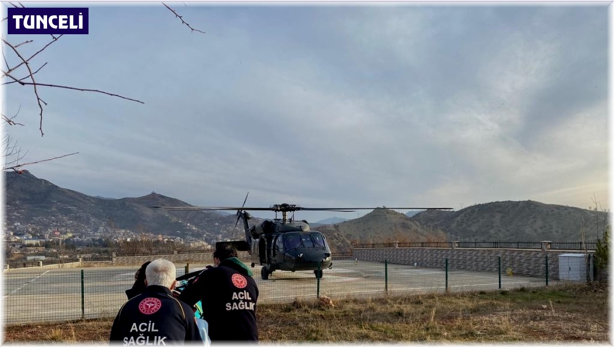 Kalp hastası vatandaşın yardımına jandarma helikopteri yetişti