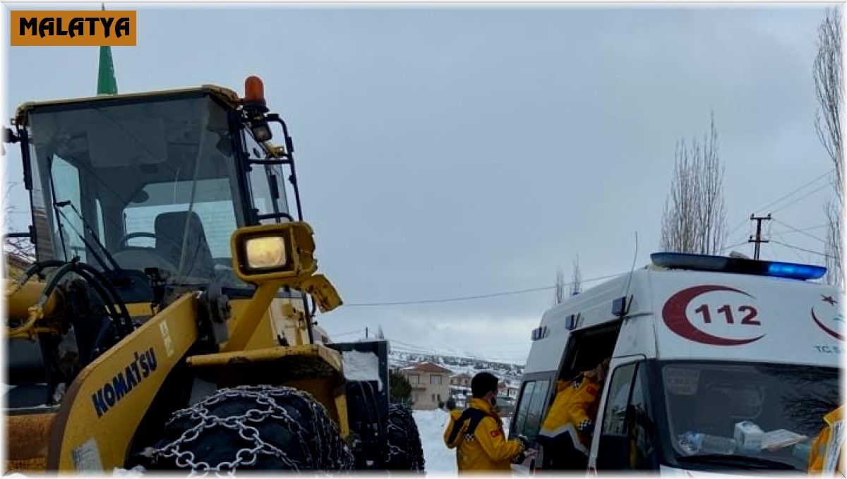 Kalp hastasına karlı yollar açılarak ulaşıldı