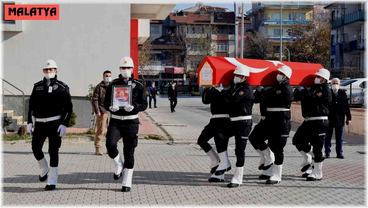Kalp krizinden hayatını kaybeden polis memuru için tören