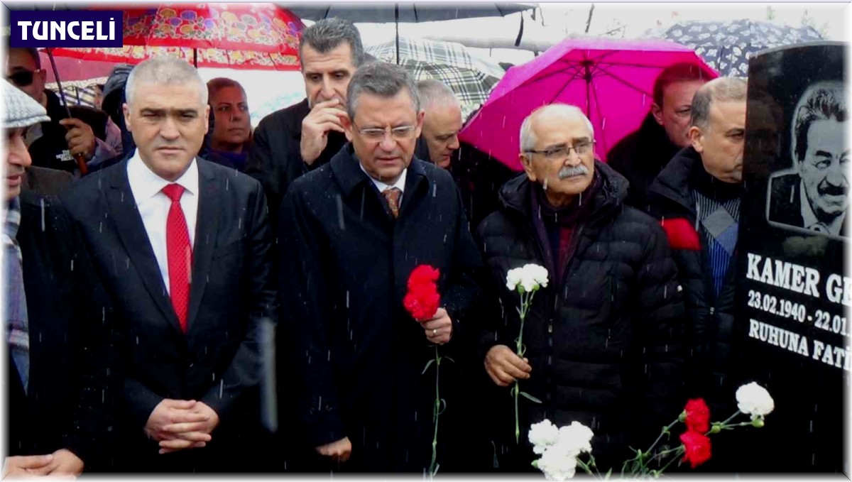 Kamer Genç anmasına katılan CHP Genel Başkanı Özgür Özel: 'Kamer Genç'in hikayesi, cumhuriyetin hikayesidir'