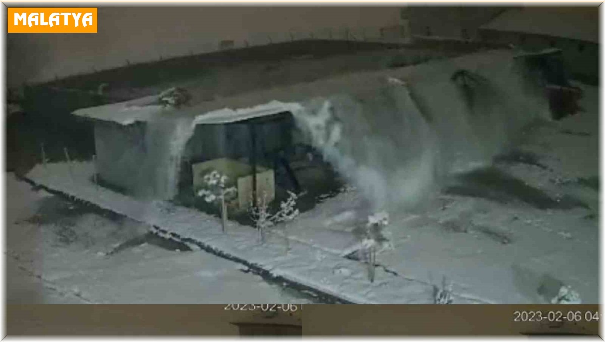 Kameraya yansıyan deprem anındaki görüntü tsunamiyi hatırlattı