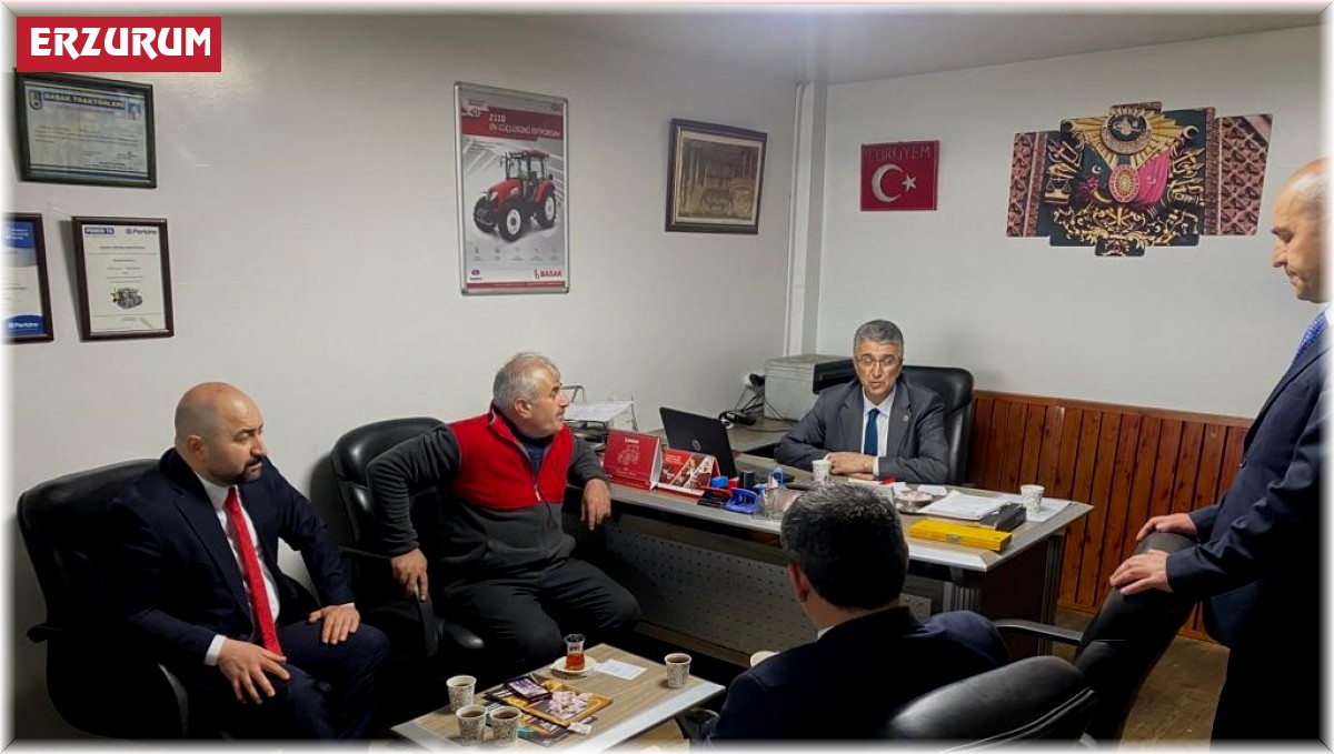 Kamil Aydın Pasinler Sanayi Esnafını ziyaret etti