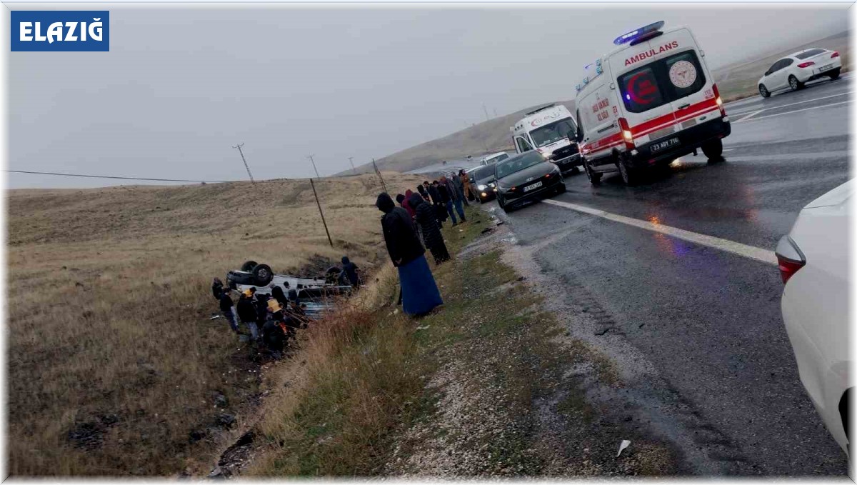 Kamyonet şarampole devrildi: 2 yaralı