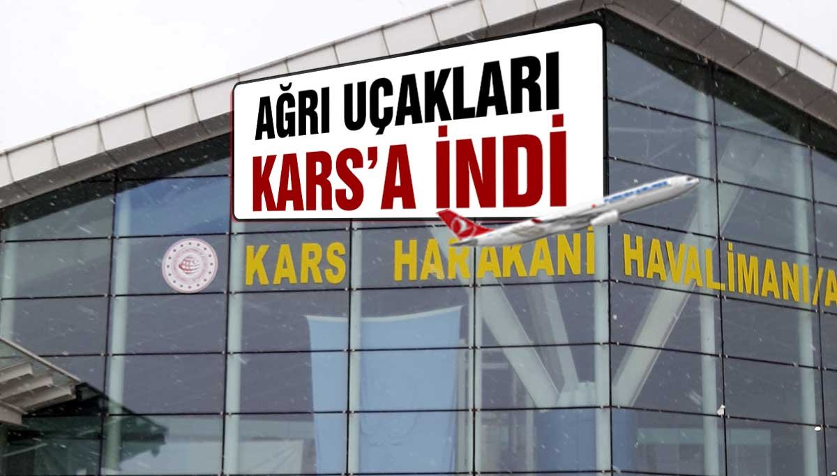Kar nedeniyle Ağrı uçakları Kars'a yönlendirildi