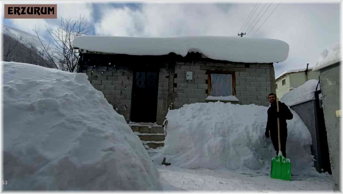 Kar Taşlıçayır'da görsel şölen oluşturdu
