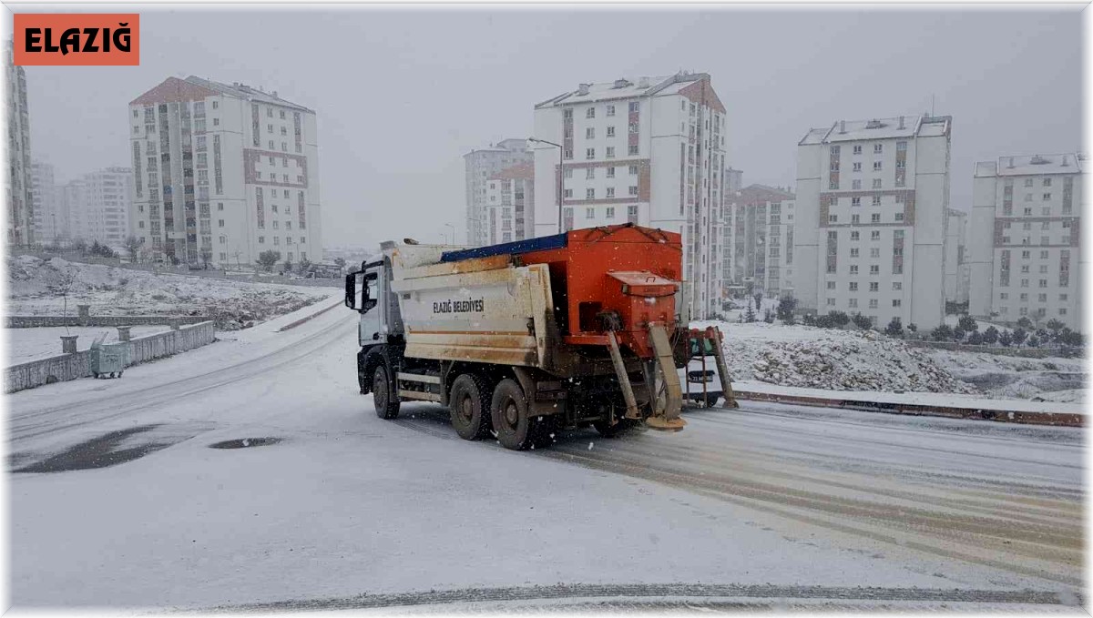 Kar yağışıyla birlikte belediye ekipleri çalışmalarına başladı