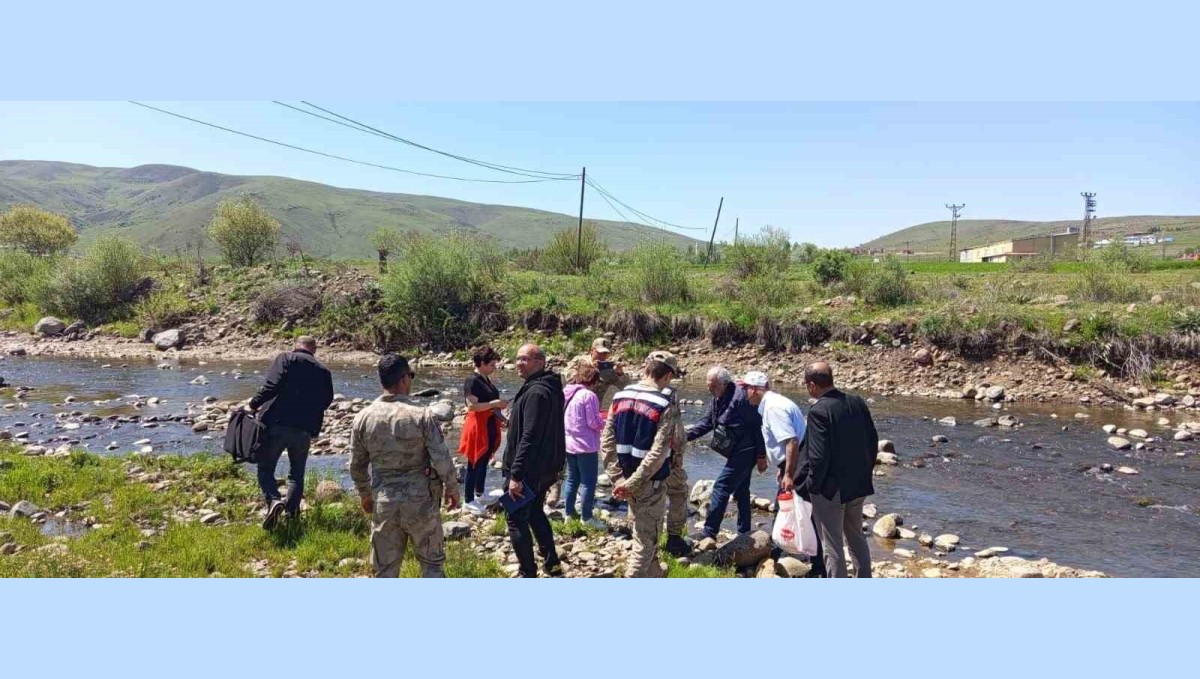 Karakoçan'da deredeki balık ölümleri için numuneler alındı