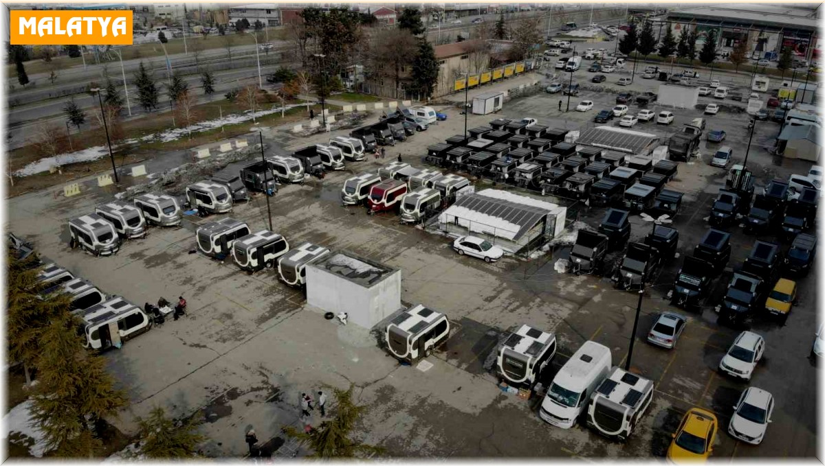 Karavanlar deprem bölgesi Malatya'da afetzedelere tahsis edildi