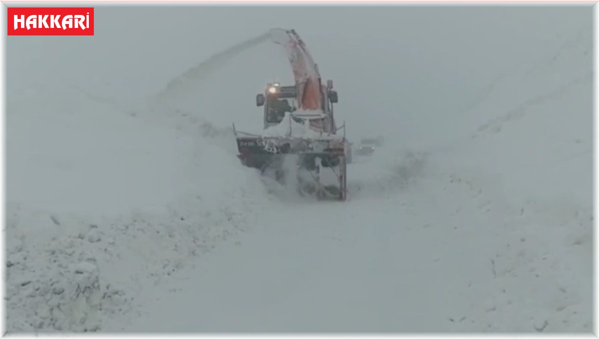 Kardan kapanan Şemdinli-Derecik yolu ulaşıma açıldı