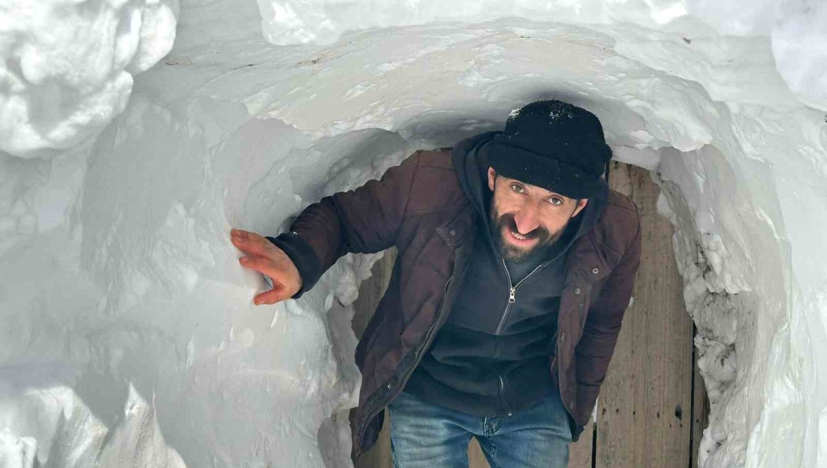 Kardan tünellerden geçen yaşam