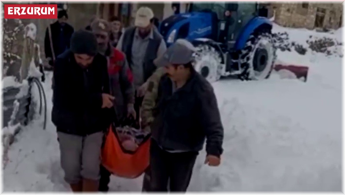 Karla mücadele ekipleri kalp hastası için seferber oldu