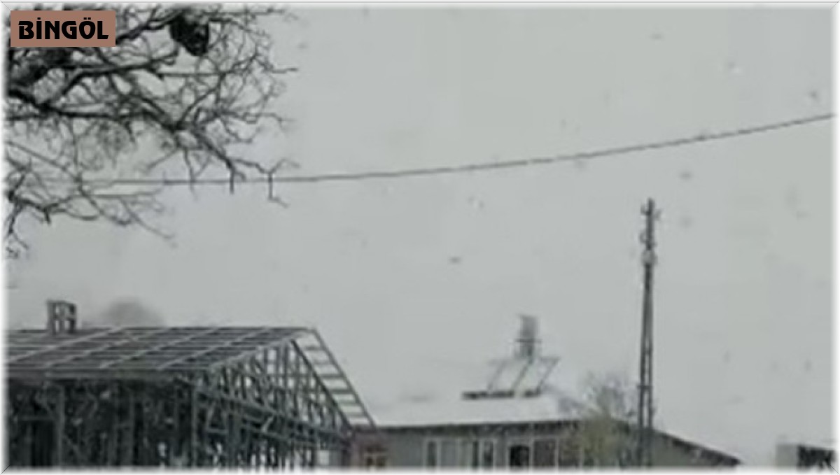 Karlıova'da mayıs ayında kar yağdı