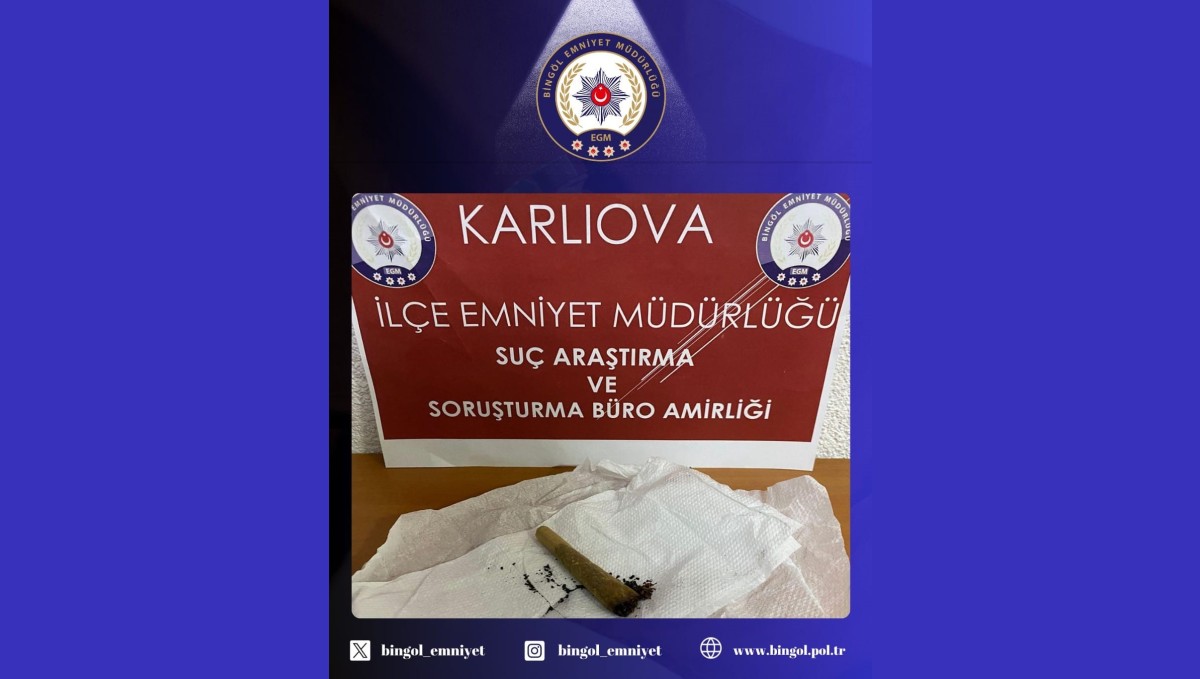 Karlıova'da uyuşturucuyla mücadele