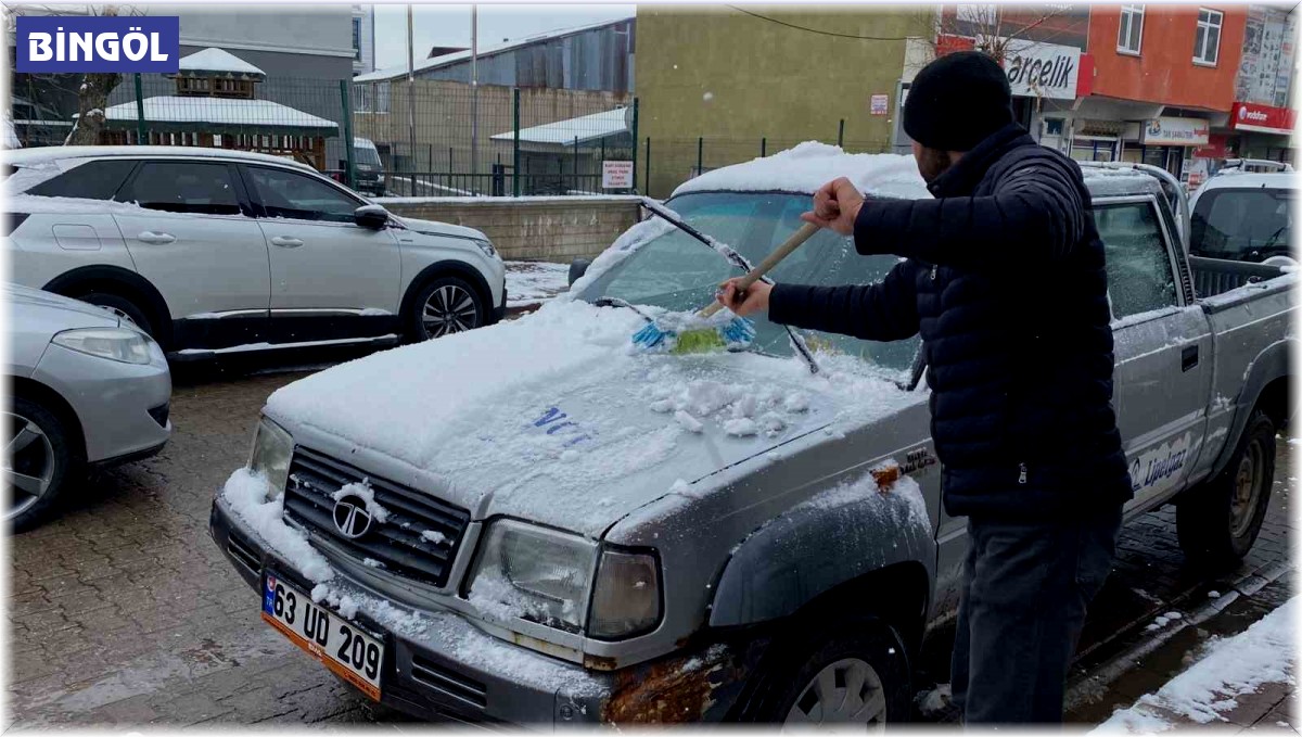 Karlıova Mart'ın son günlerinde beyaza büründü