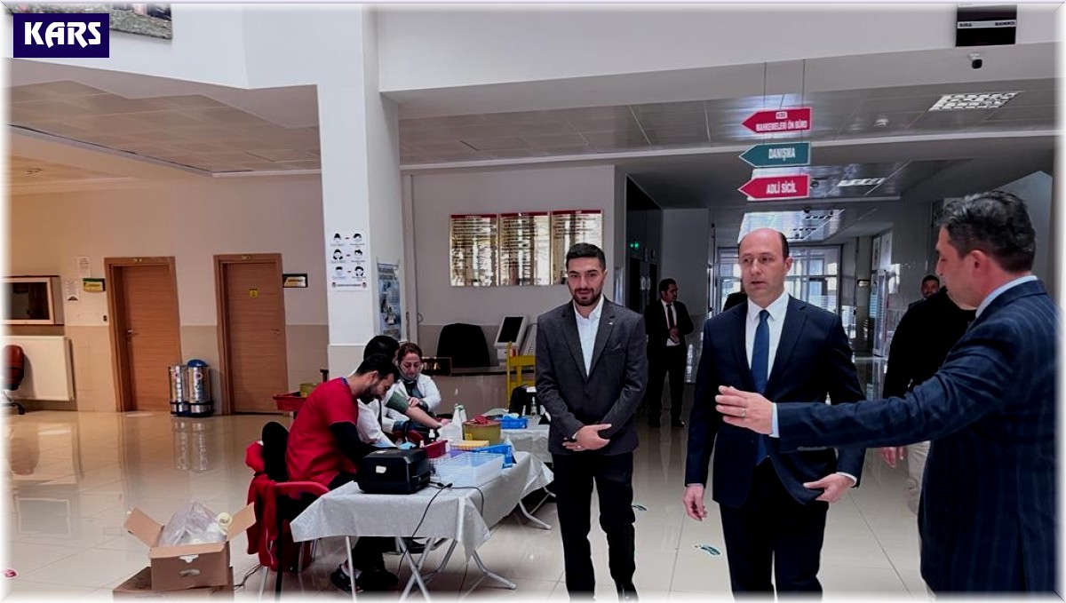 Kars Adliyesinde kan bağışı yapıldı