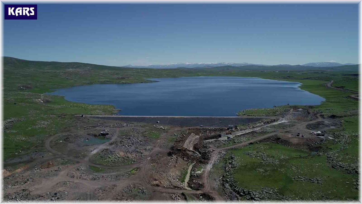 Kars Arpaçay Koçköy Göleti'nde çalışmalar tamamlanmak üzere