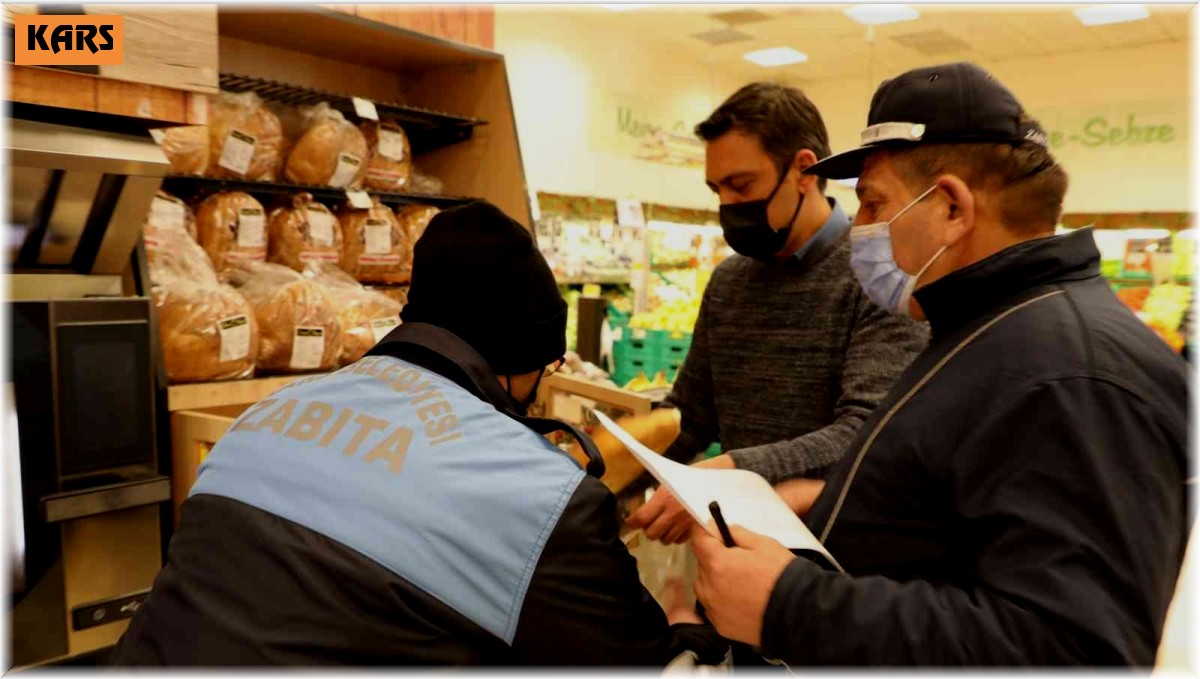 Kars Belediyesi'nden marketlere sıkı takip