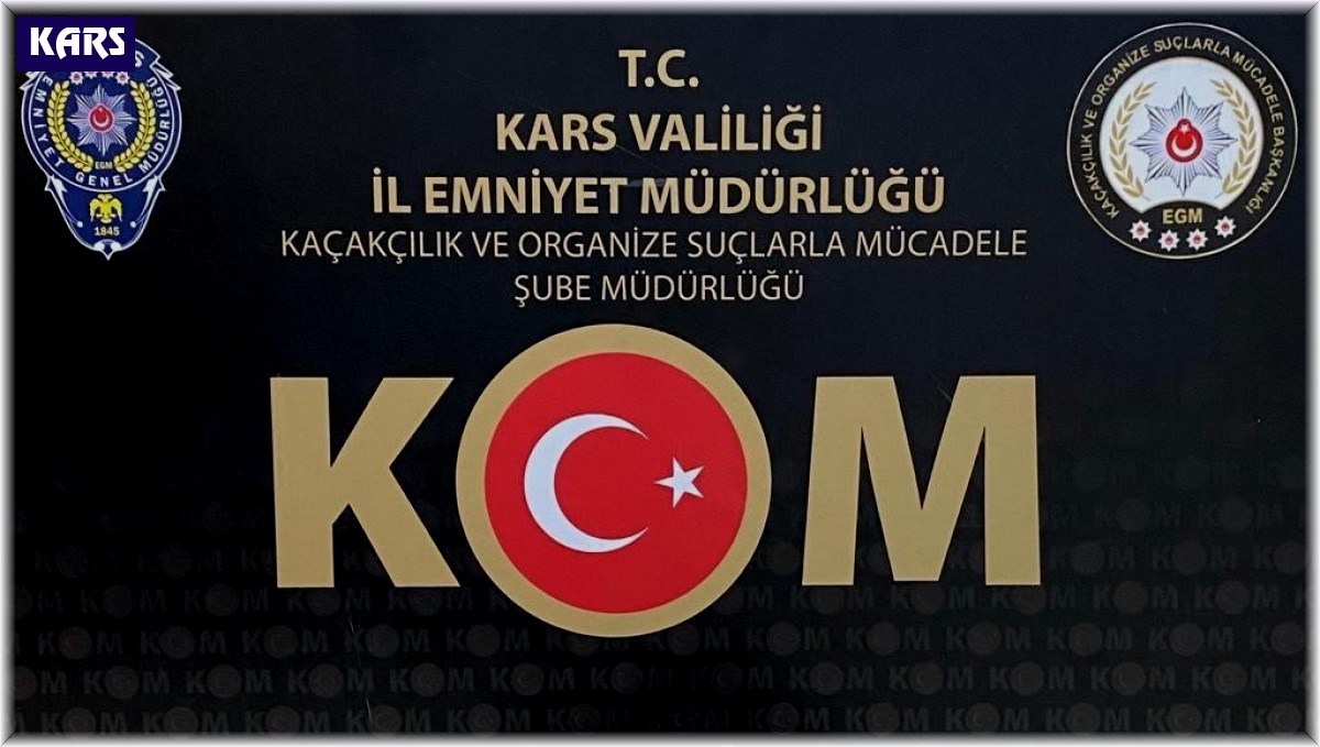 Kars'ta 1 araçtan silah ve mühimmat çıktı