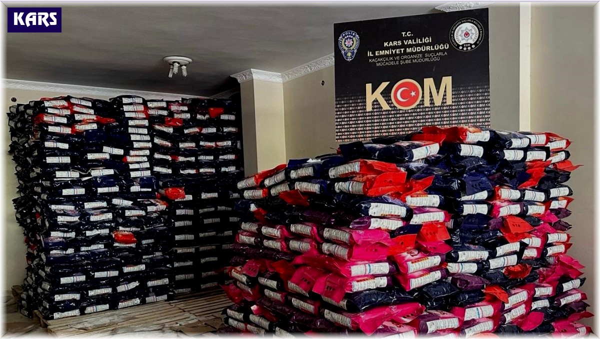 Kars'ta 18 ton kaçak deterjan ele geçirildi