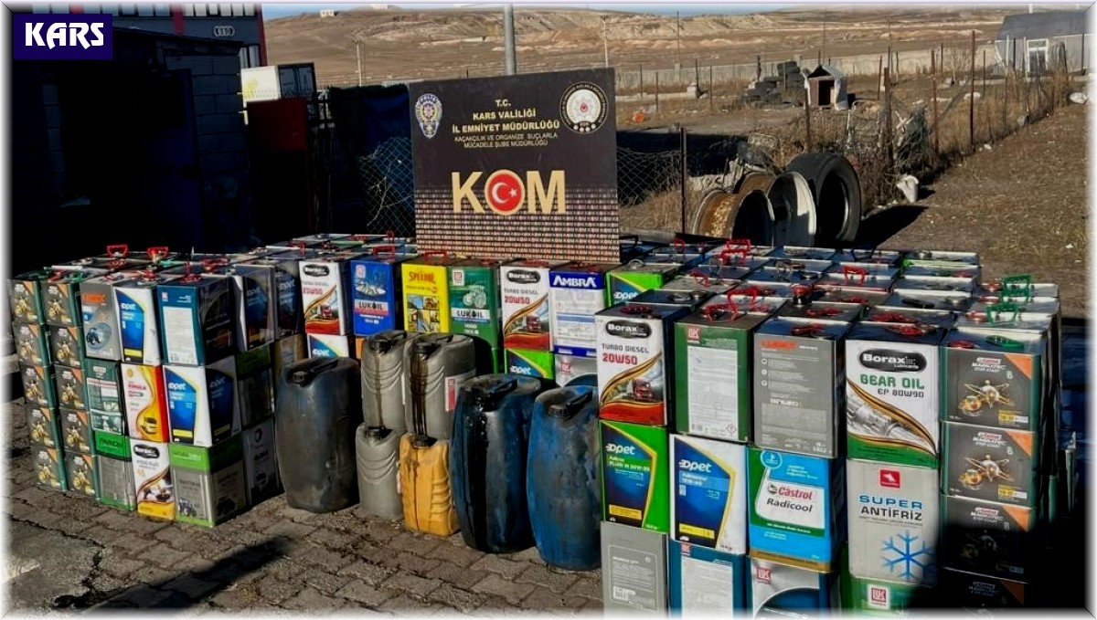 Kars'ta 5 ton kaçak akaryakıt ele geçirildi