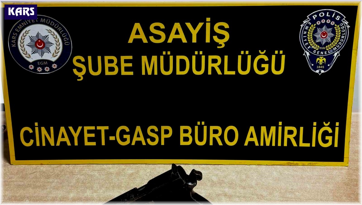 Kars'ta 7 silah ele geçirildi