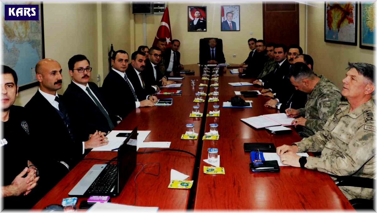 Kars'ta asayiş ve güvenlik masaya yatırıldı