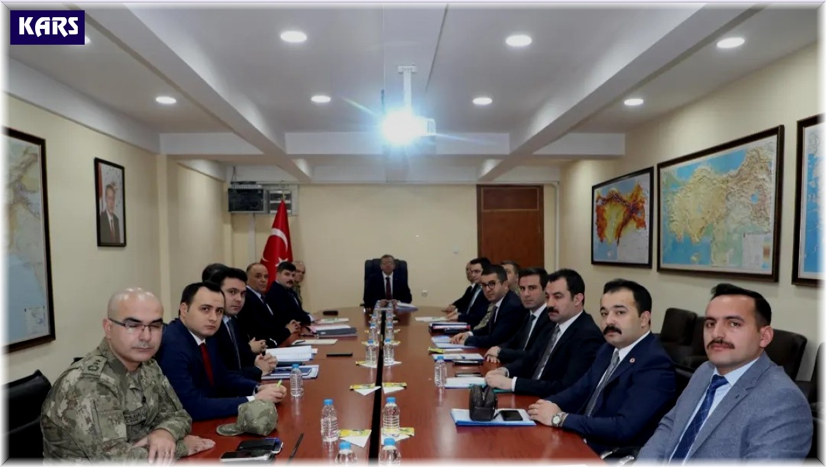 Kars'ta asayiş ve güvenlik toplantısı
