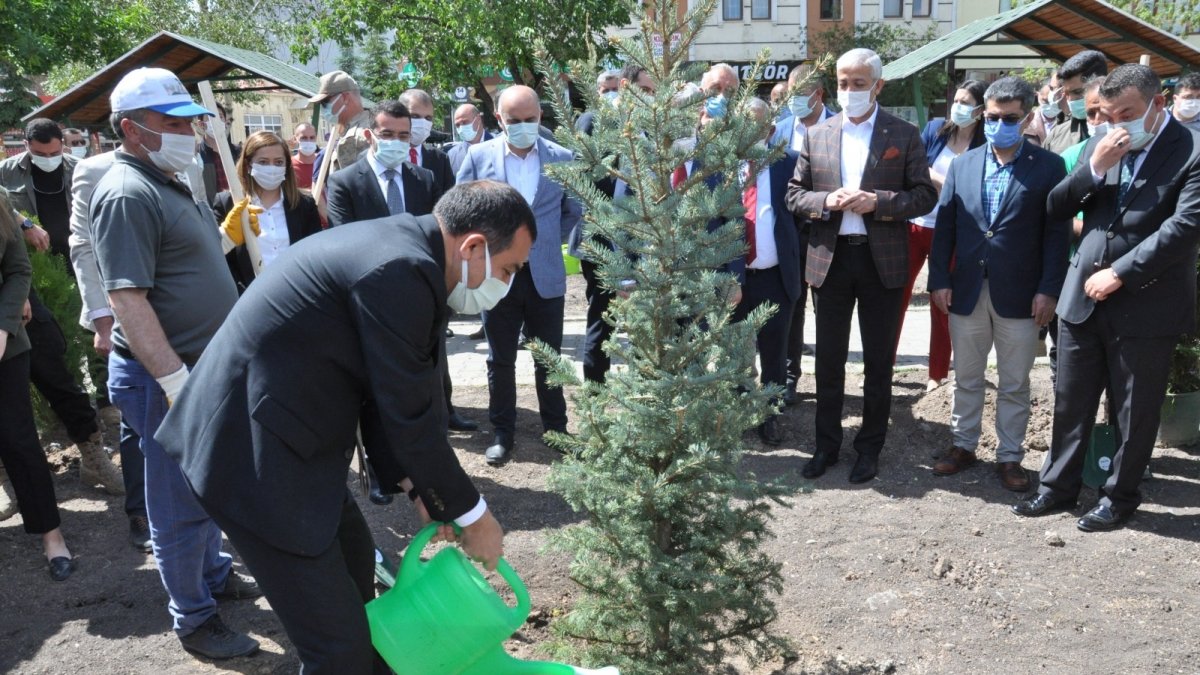 Kars'ta fidanlar toprakla buluştu
