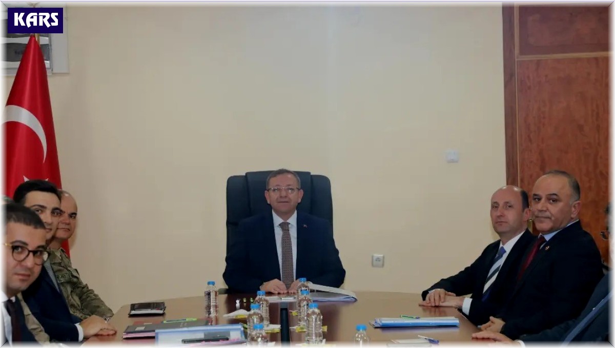 Kars'ta güvenlik ve asayiş toplantısı yapıldı