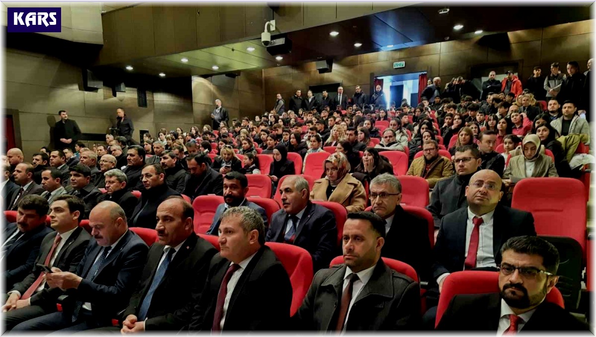 Kars'ta, İstiklal Marşı'nın kabulünün 103. Yılıdönümü etkinliği