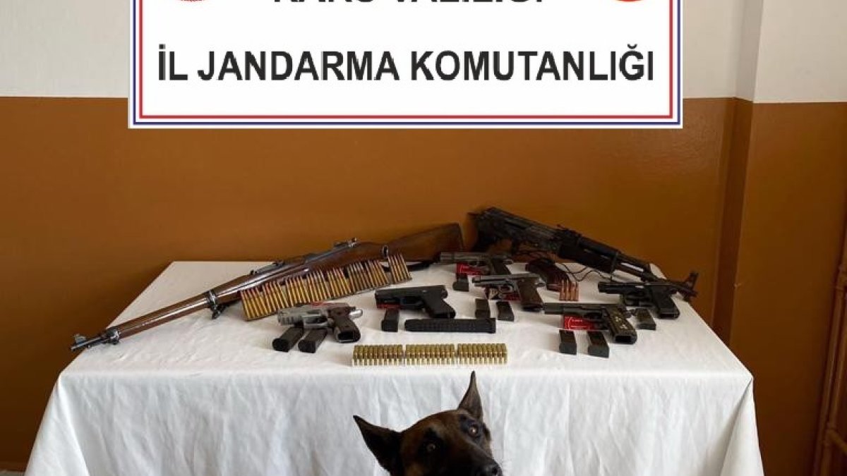 Kars'ta jandarmadan ruhsatsız silah operasyonu