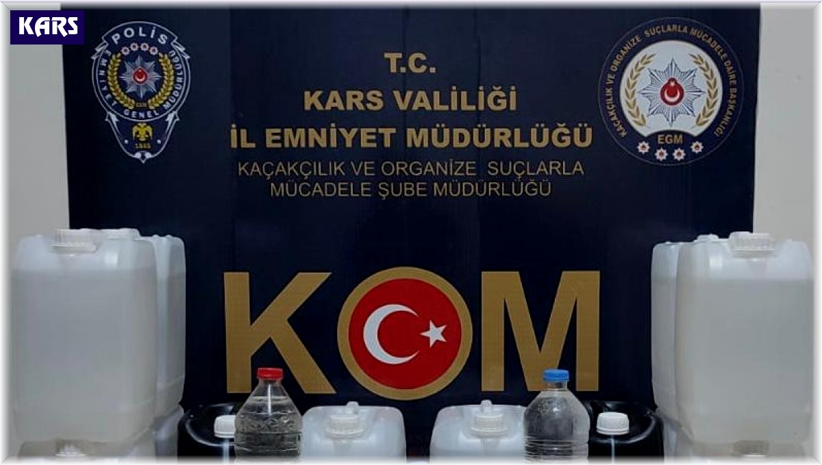 Kars'ta kaçak içki operasyonu
