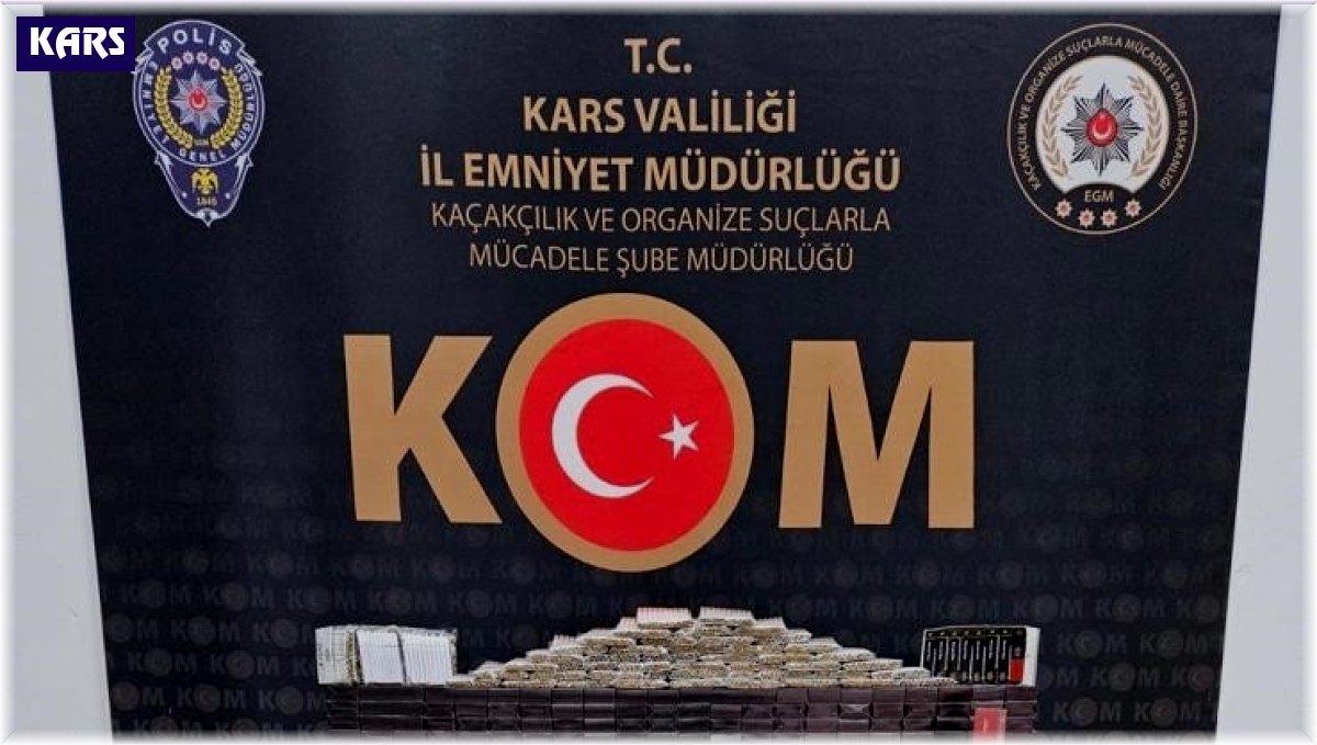 Kars'ta kaçak tütün operasyonu