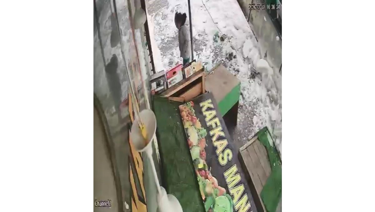 Kars'ta kar kütlesinden şans eseri kurtuldu