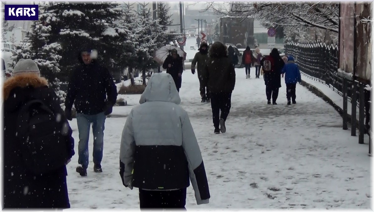 Kars'ta kar yağışı etkili oluyor