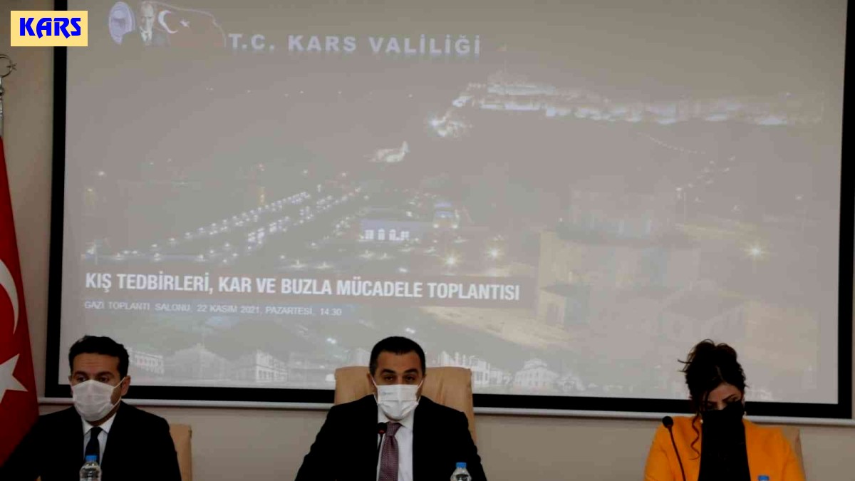 Kars'ta kış tedbirleri masaya yatırıldı