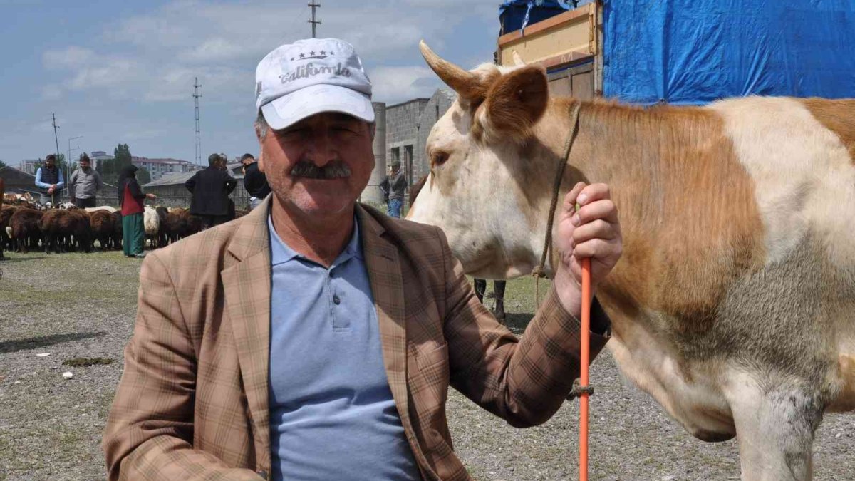 Kars'ta Kurban Pazarı kuruldu