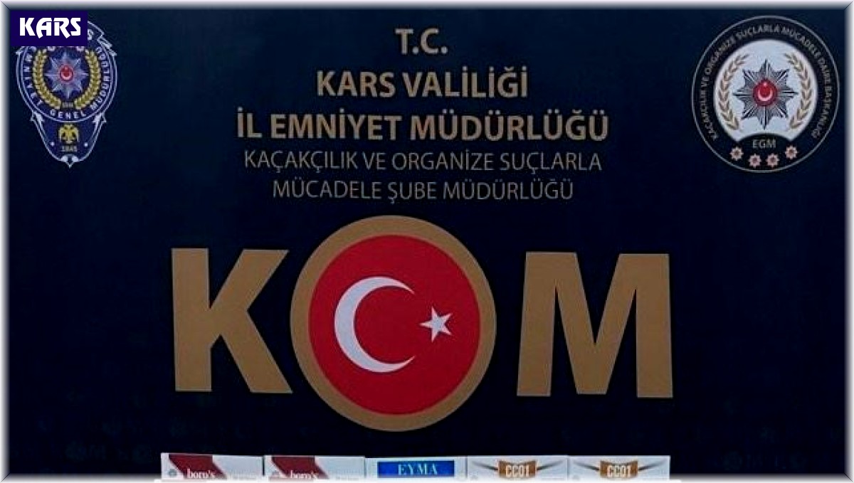 Kars'ta makaron ele geçirildi