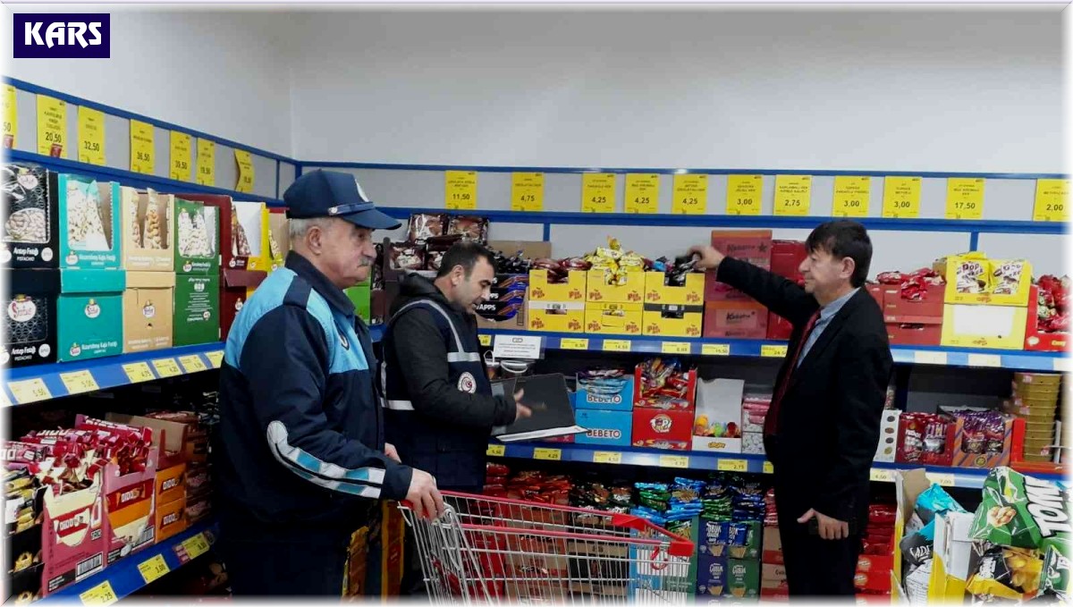 Kars'ta marketlerde fiyat denetimi