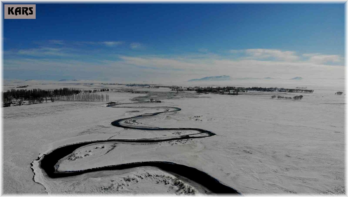 Kars'ta mendereslerin seyrine doyum olmuyor