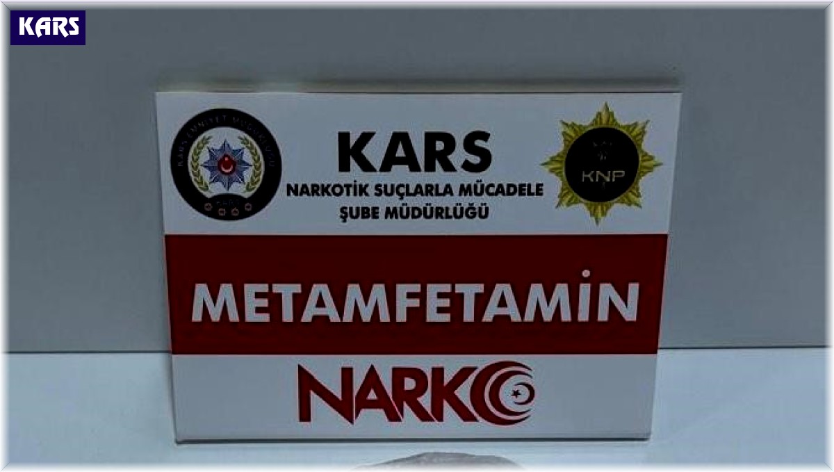 Kars'ta metamfetamin ele geçirildi