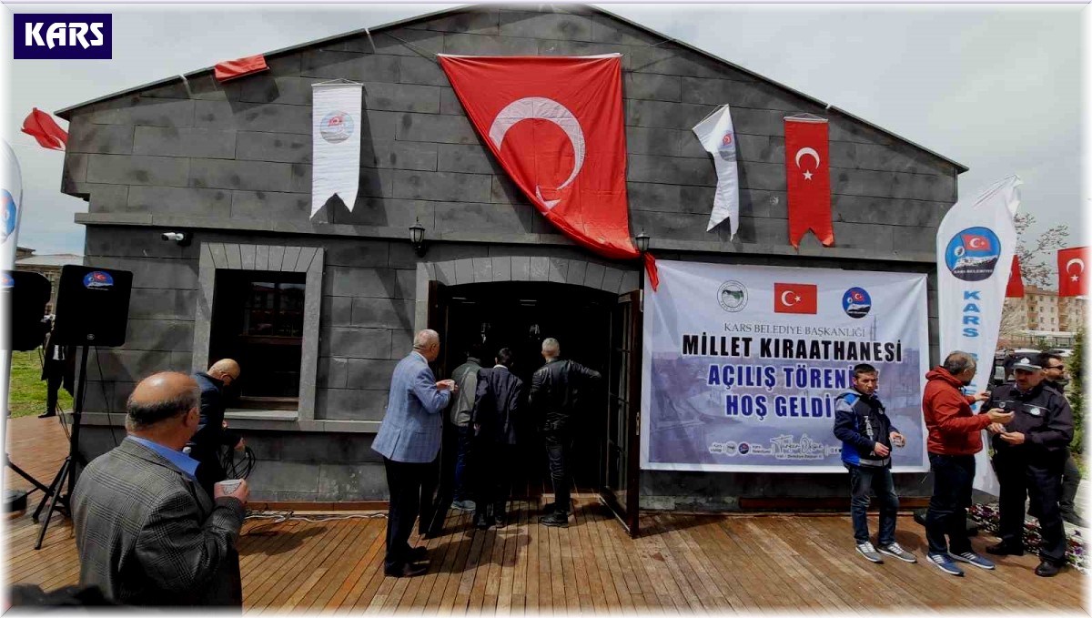 Kars'ta Millet Kıraathanesi açıldı