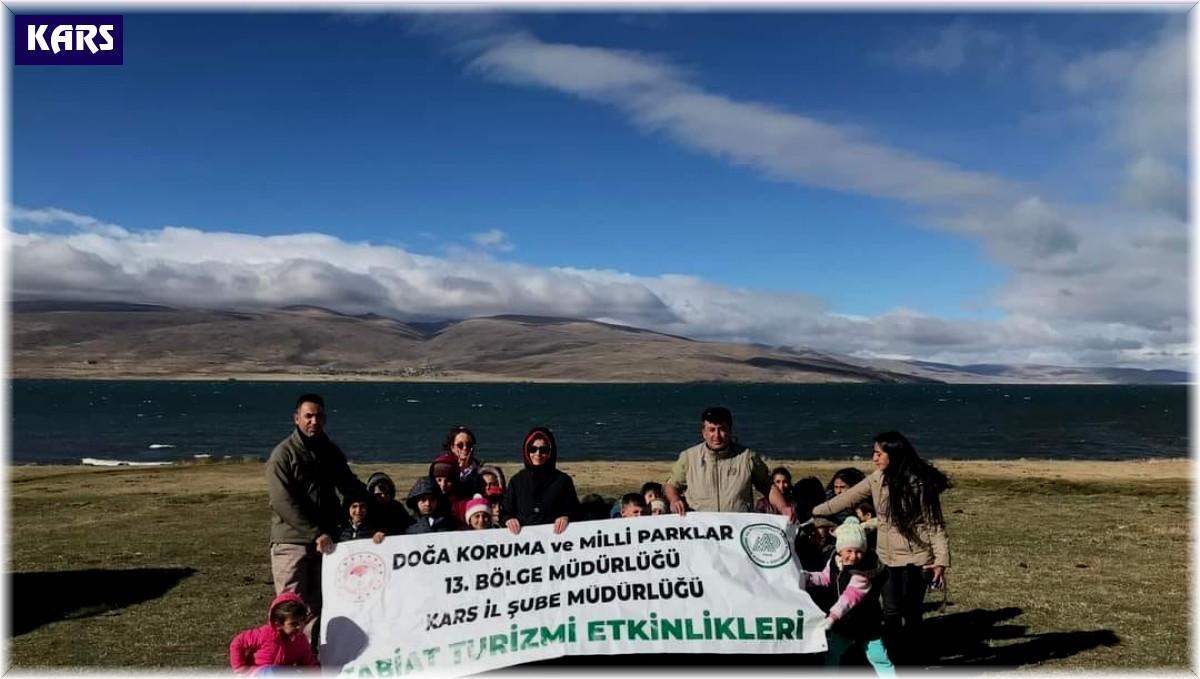 Kars'ta öğrenciler doğa gözlemi yaptı