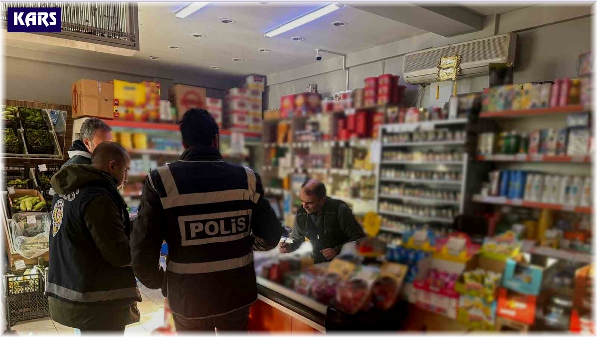 Kars'ta okul çevresindeki işletmeler denetlendi