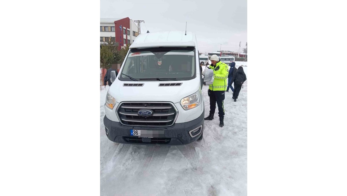 Kars'ta okul servislerine sıkı denetim