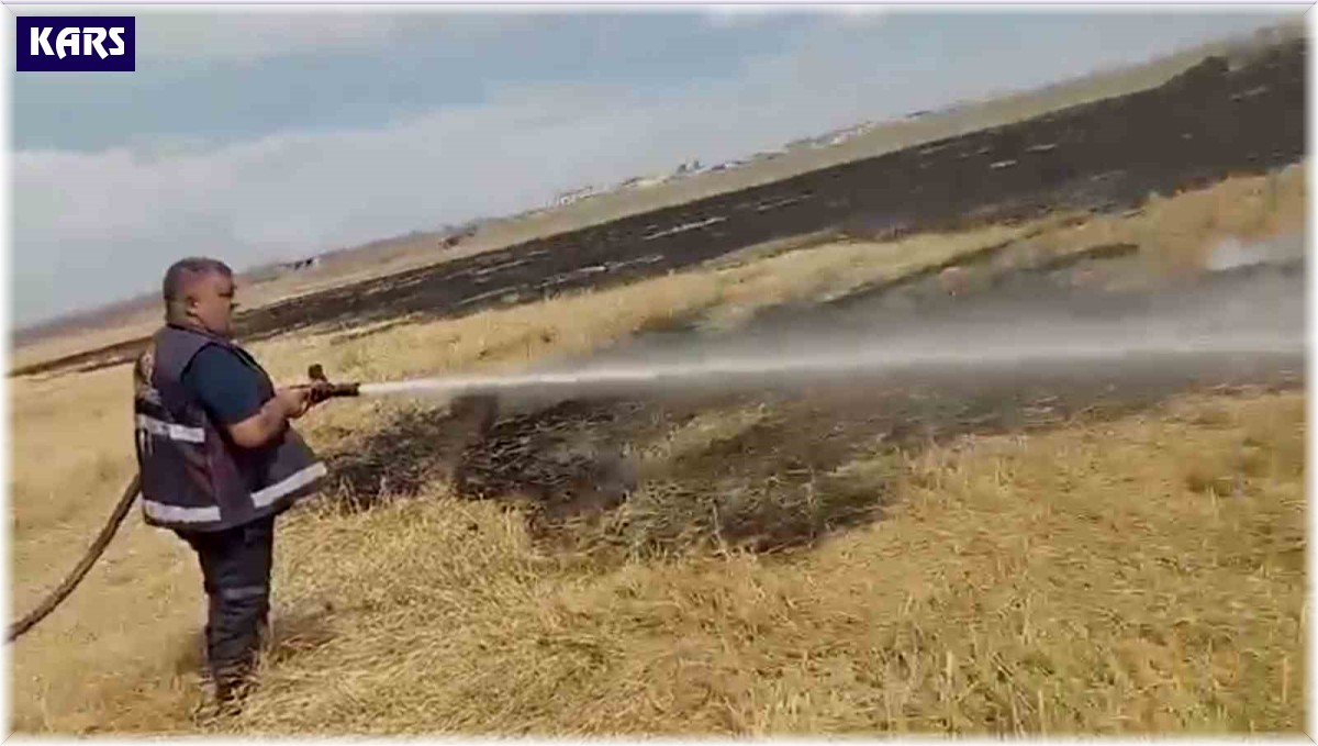 Kars'ta örtü yangınları söndürüldü