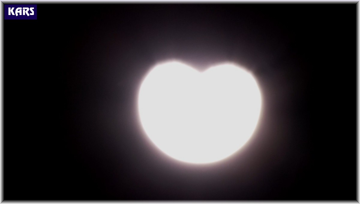 Kars'ta parçalı güneş tutulması