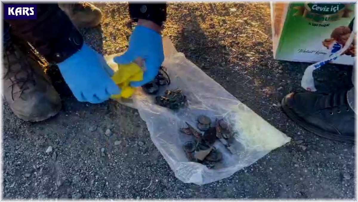 Kars'ta peynir paketinden tarih çıktı