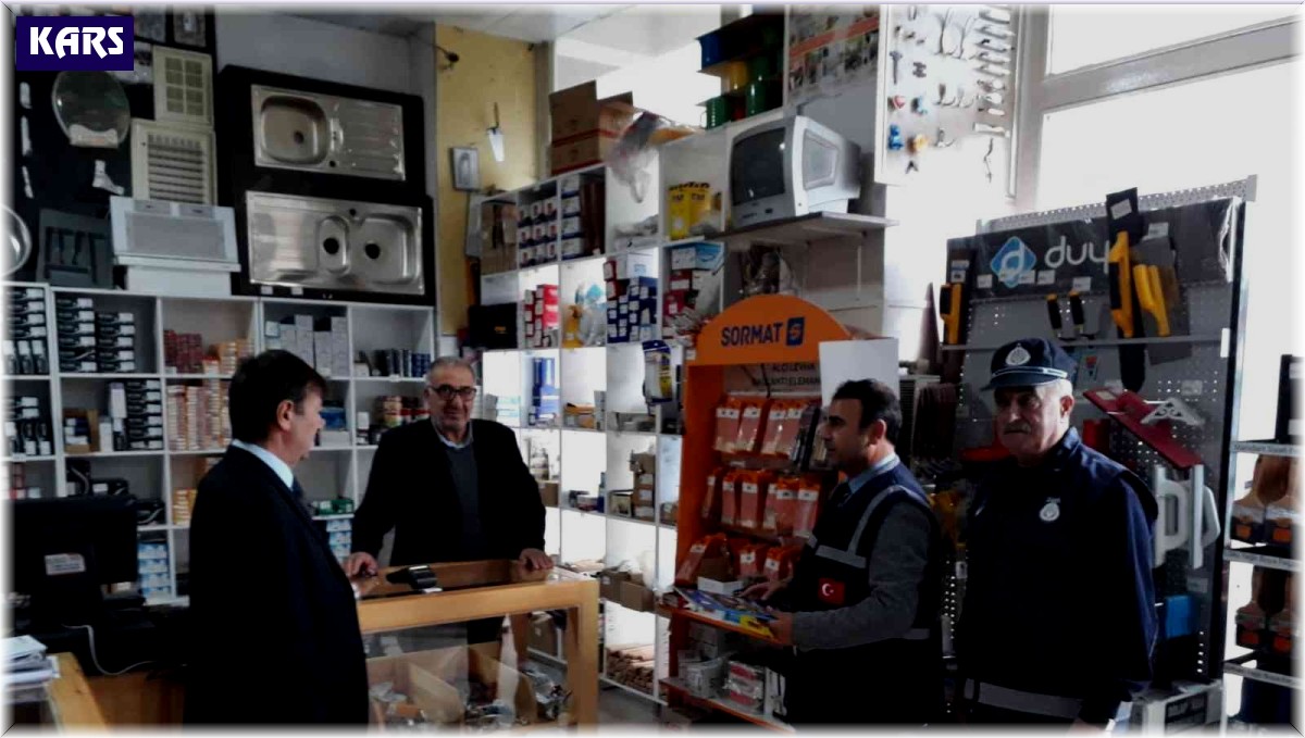 Kars'ta piyasa denetimleri sürüyor